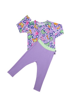 Kids Long Sleeve Waffle Sleep Set