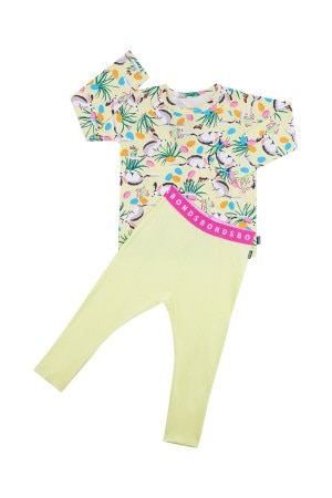 Kids Long Sleeve Waffle Sleep Set