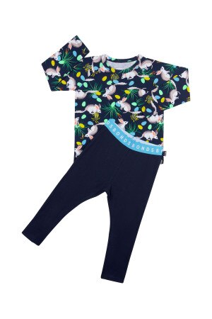 Kids Long Sleeve Waffle Sleep Set