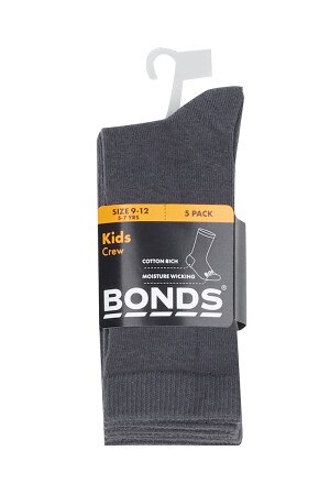 Kids Value Crew Socks 5 Pack