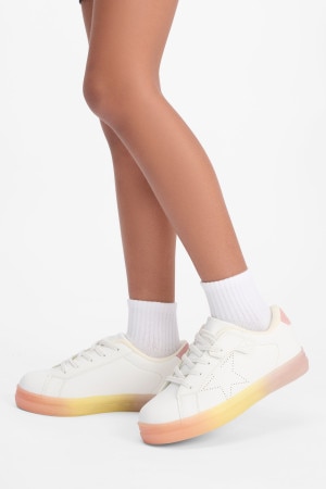 Kids Logo Light Quarter Crew Socks 4 Pack