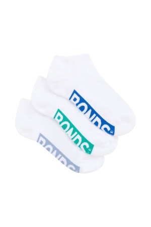 Kids Logo Cushioned Low Cut Socks 3 Pack