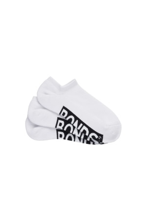 Mens Logo Cushioned No Show Socks 3 Pack