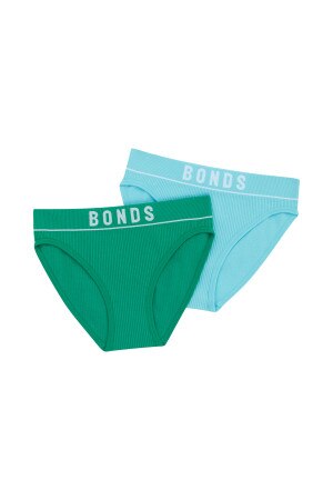 Girls Retro Rib&trade; Bikini 2 Pack