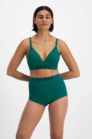 retro rib wirefree tee bra