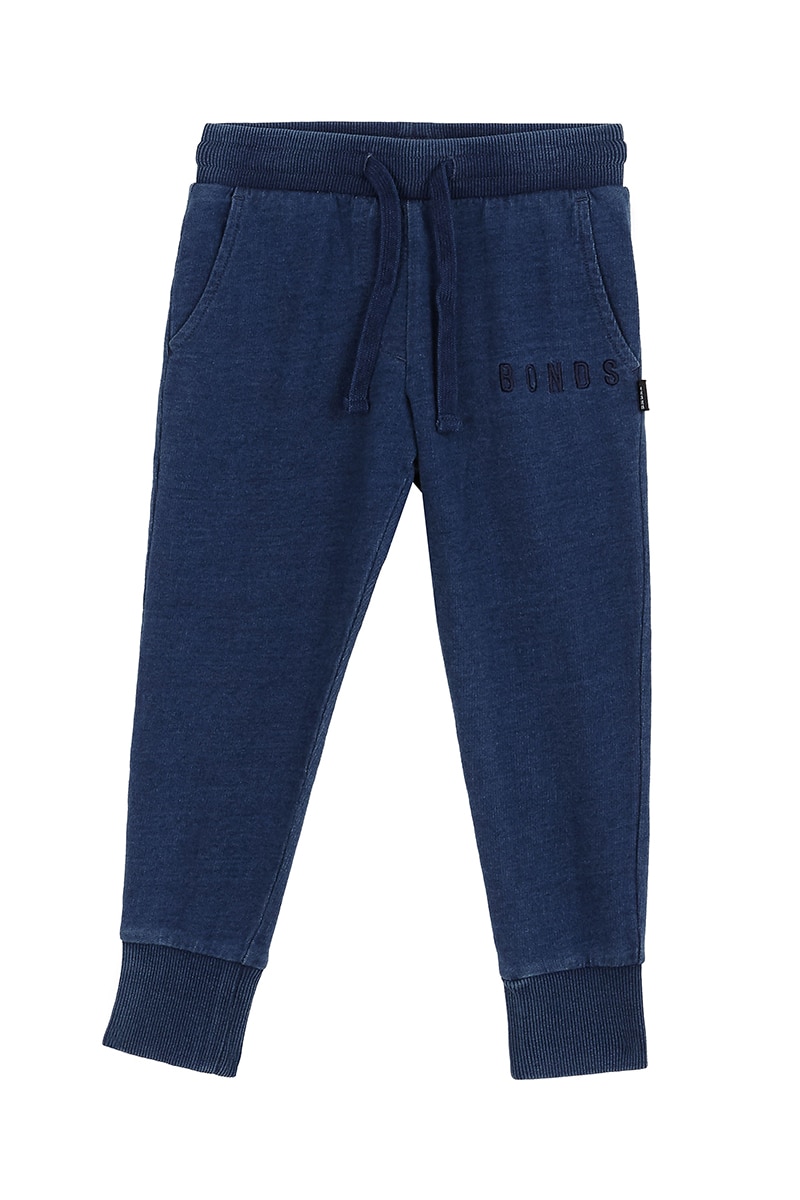 BONDS Kids Denim Terry Trackie | KXVPK | Mid Blue Chambray