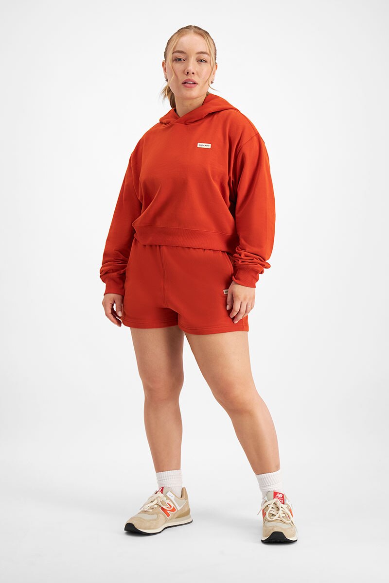 国内で当店のみ Turntide - Cropped Loose Hoodie Lotus Limited Edition Cropped Hoodie | Lorna Jane Australia