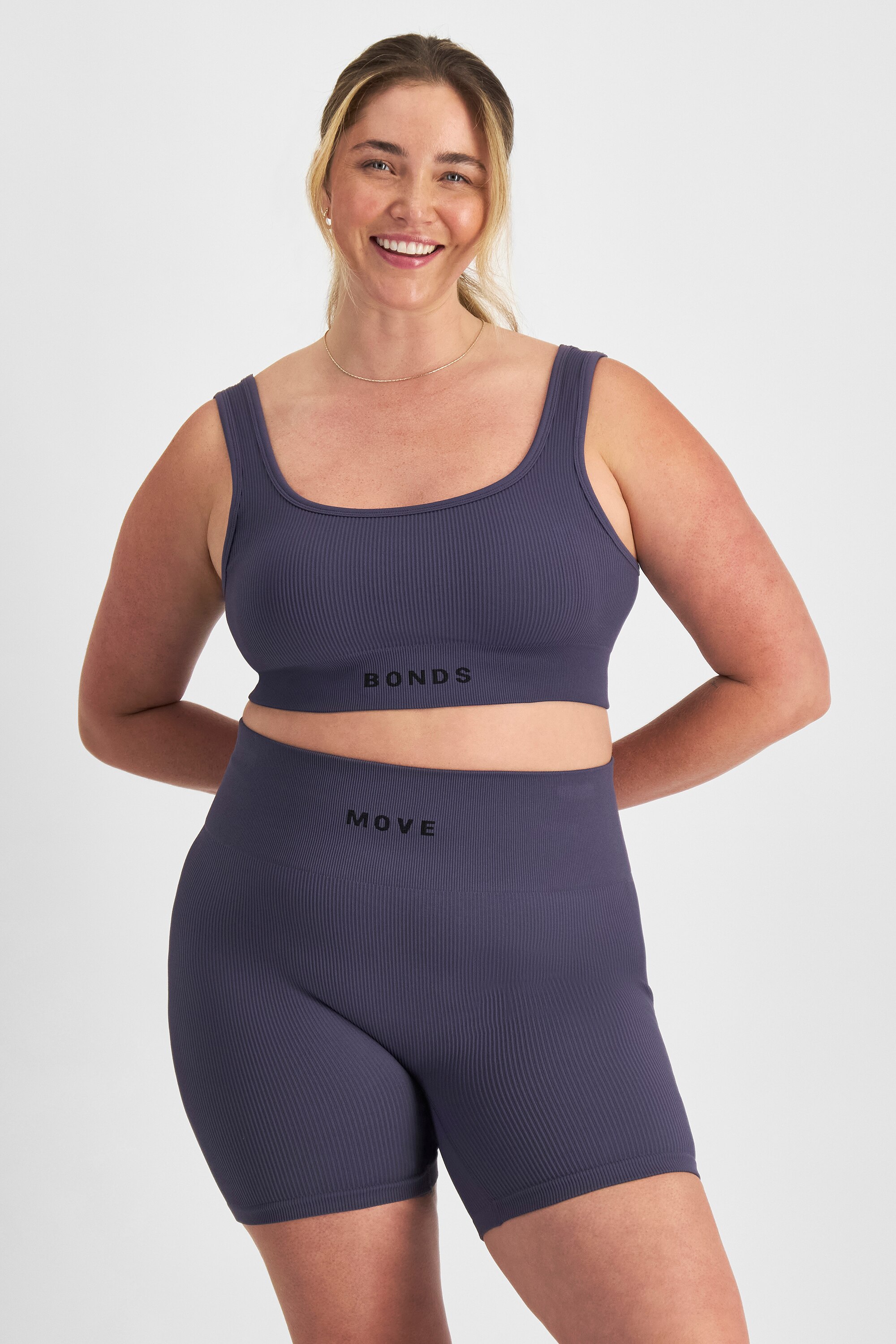 Bonds Move Rib Seamless Midi Short | Womens Shorts | CQUWI