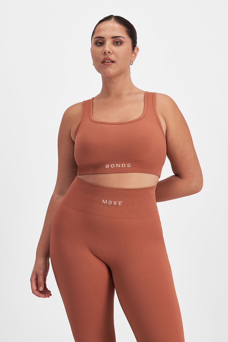 Bonds Move Rib Seamless Legging | Womens Leggings | CQXNI