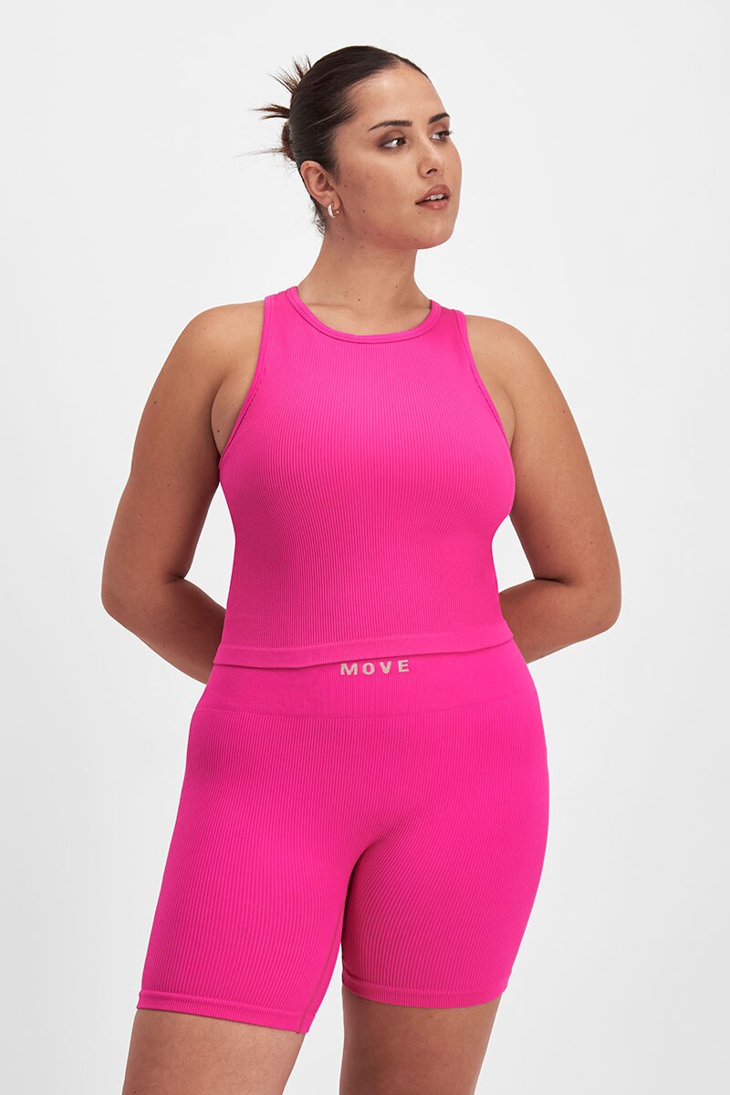 Bonds Move Rib Seamless Midi Short | Womens Shorts | CQUWI