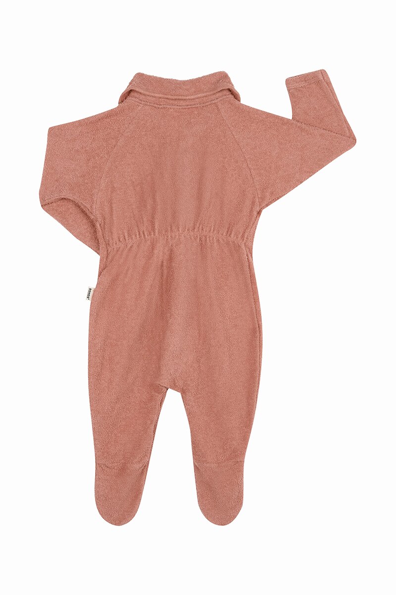 【WONDER WONDER】Peubit 2pin tuck banding cotton L wide PT Bonds Padded Zip Wondersuit | Baby Baby Coverall | BX7MA