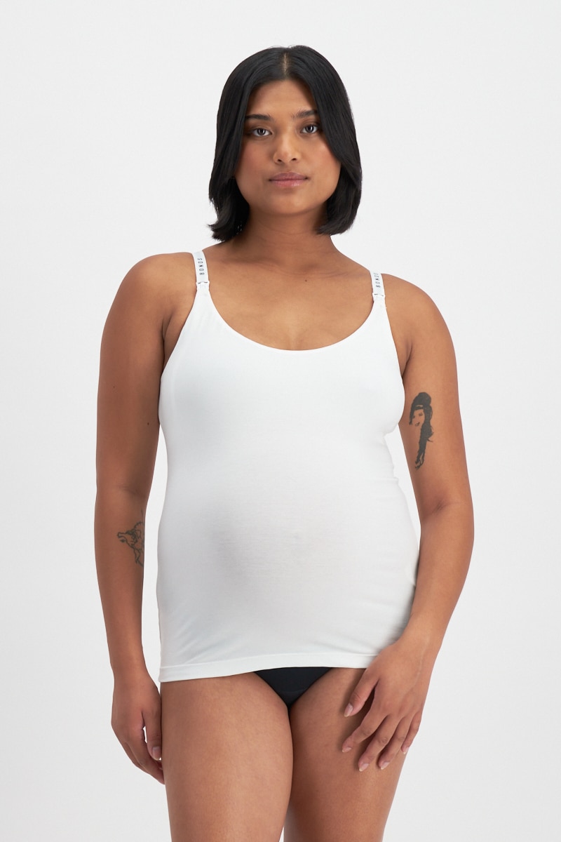 2X bonds maternity nursing breastfeeding pregnancy crop bra black grey yycey