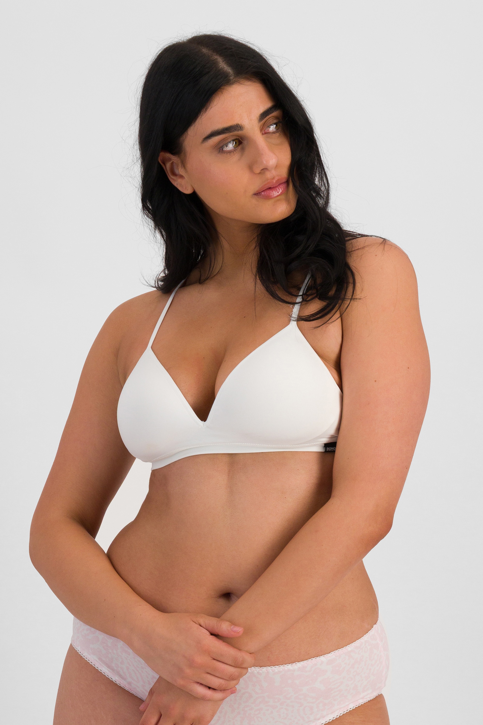 Bonds Women's Match Its Wirefree Bra in White Size: 8