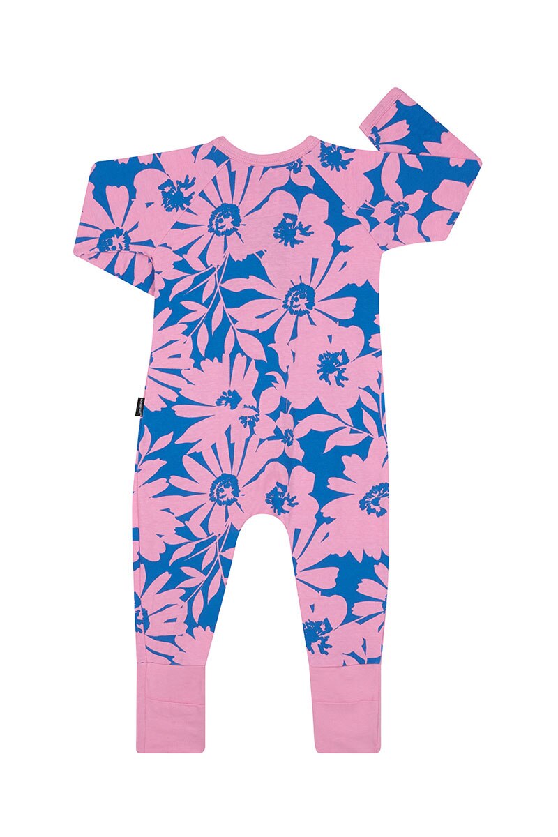【WONDER WONDER】Peubit 2pin tuck banding cotton L wide PT Bonds Padded Zip Wondersuit | Baby Baby Coverall | BX7MA
