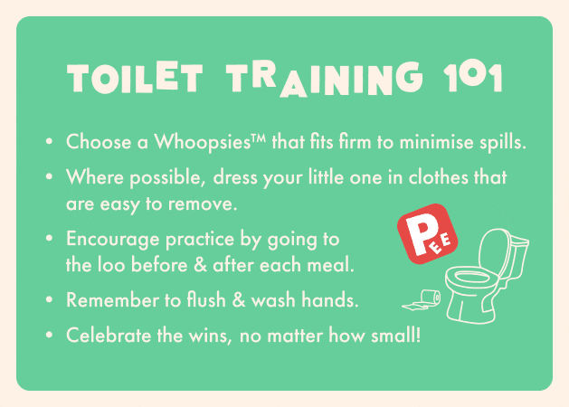 Toilet training 101, Bonds Whoopsies