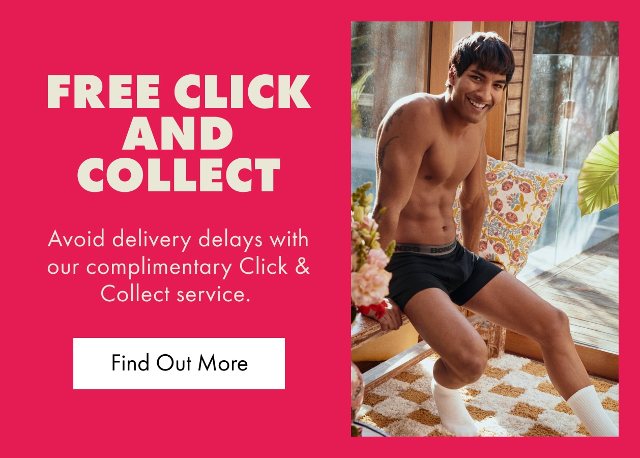 Free Click And Collect. Avoid delivery delays with our complimentary Click & Collect service. Find Out More.