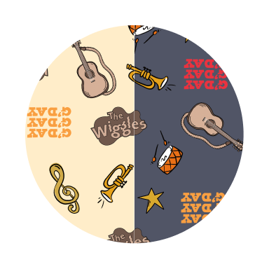 guitar print fabric filter