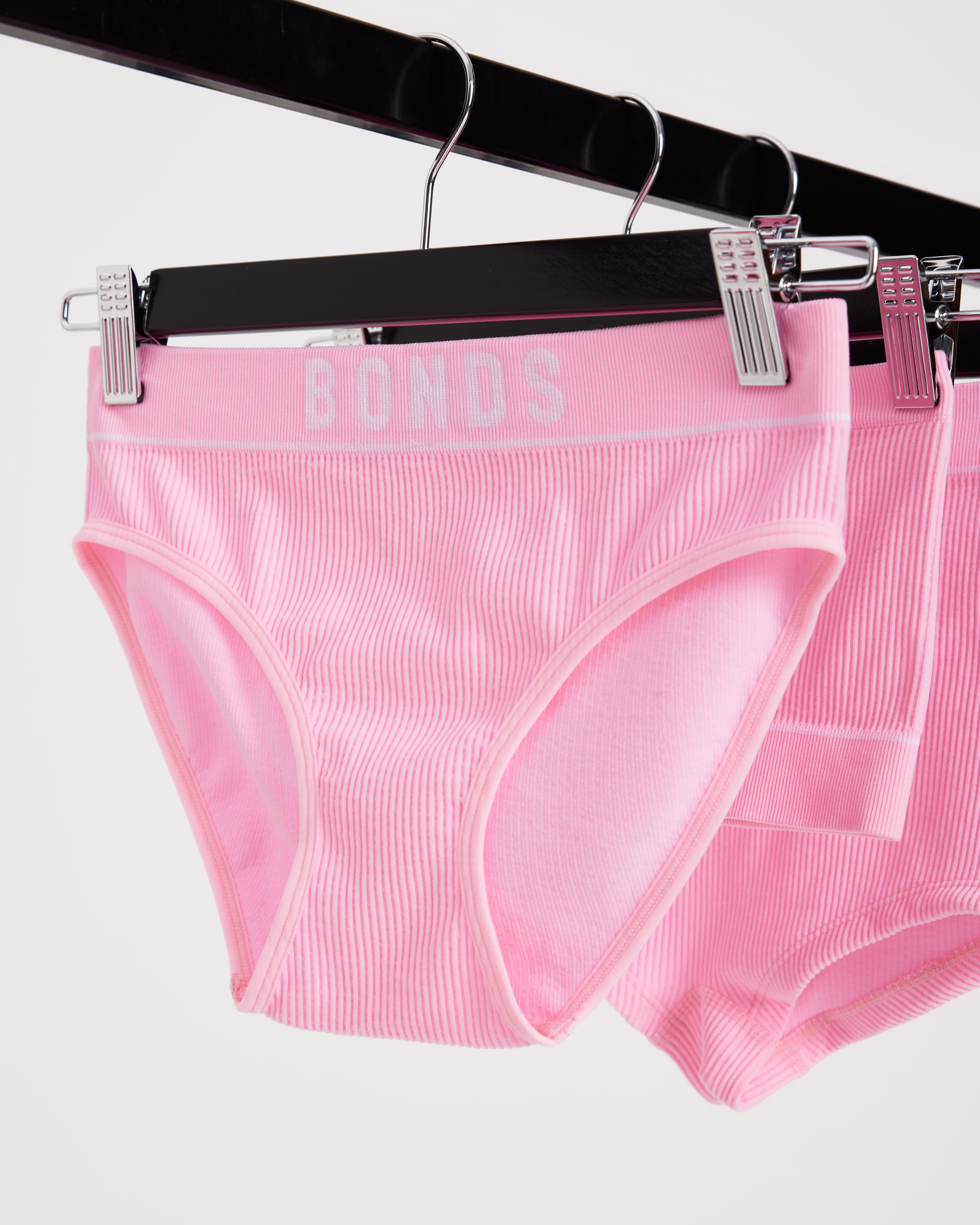 Womens Bonds Hipster Boyleg WXJWA Underwear Stripes Knickers Orange Pink  White