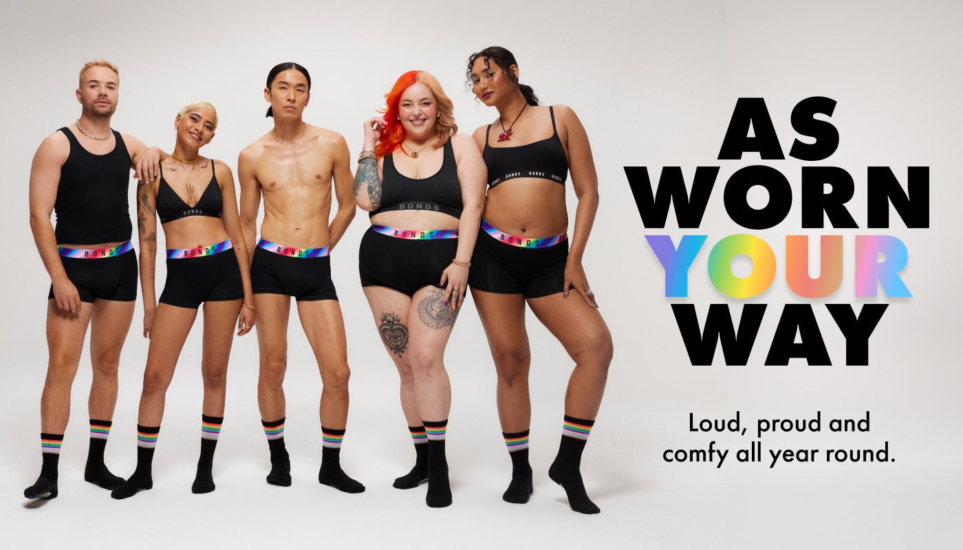 AS WORN YOUR WAY Loud, proud and comfy all year around.