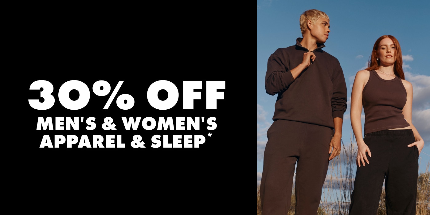 30% Off Womens Apparel & Sleep