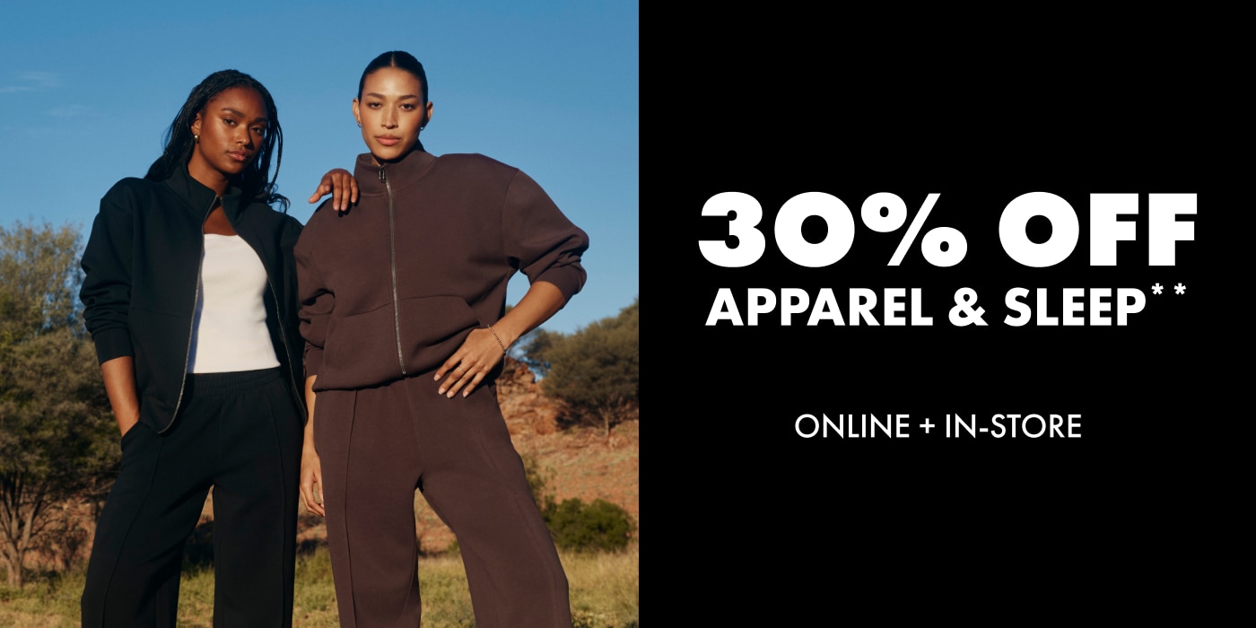 30% Off Men's & Women's Apparel & Sleep