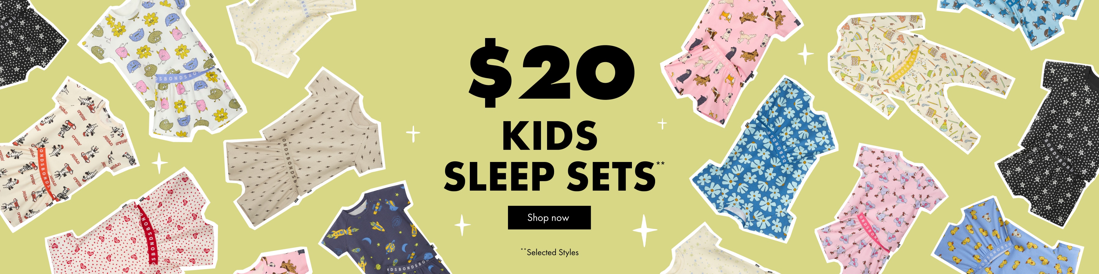 $20 KIDS SLEEP SETS