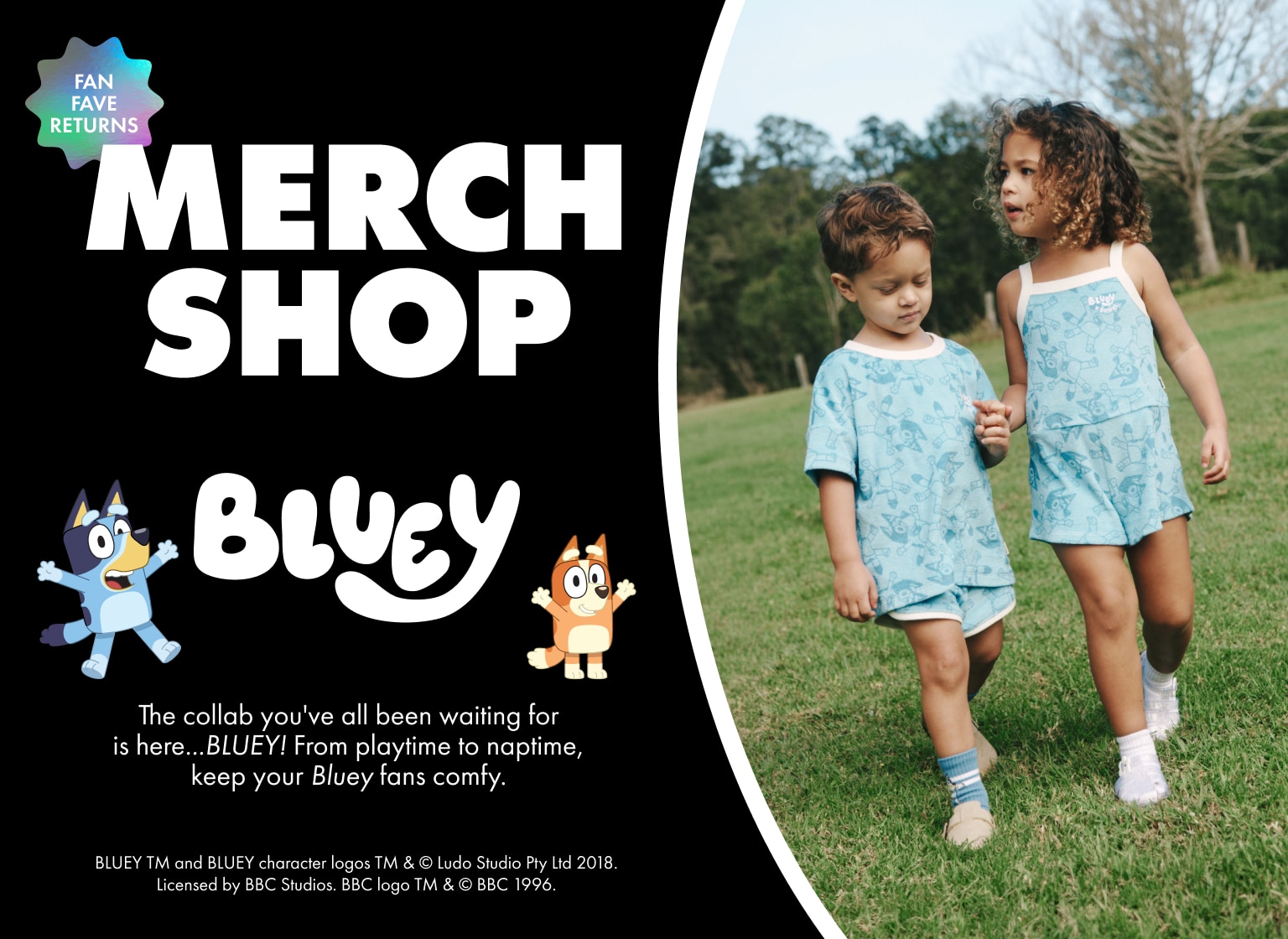 Merch Shop. Bluey.