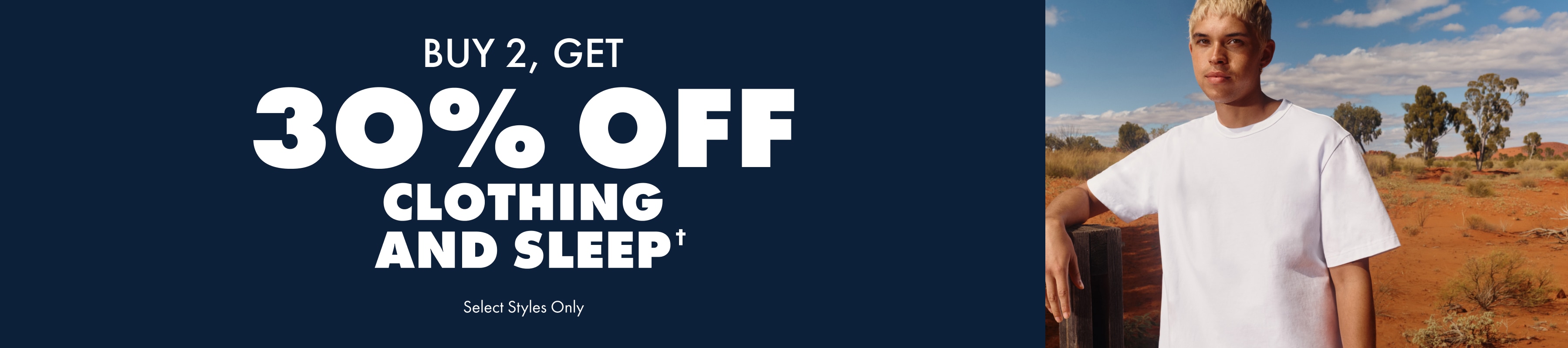 Buy 2 Save 30% Off Apparel & Sleep. 