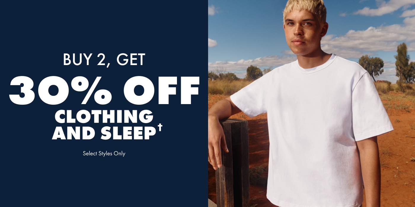 Buy 2 Save 30% Off Apparel & Sleep. 