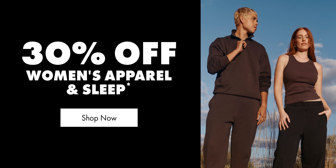 30% Off Men's & Women's Apparel & Sleep