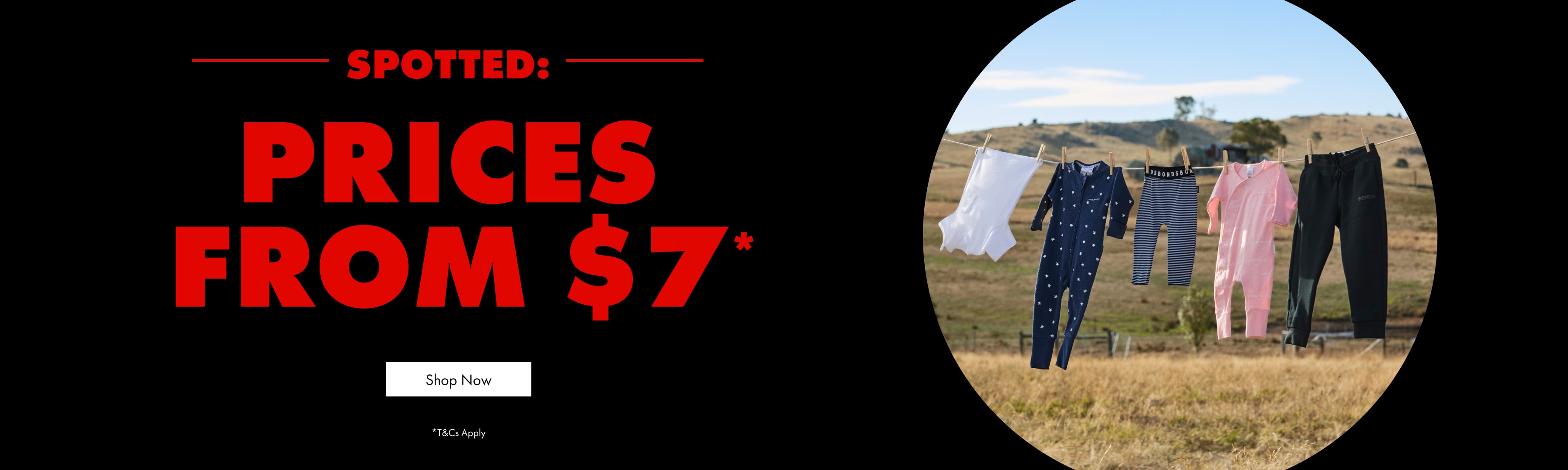 Spotted prices from $7