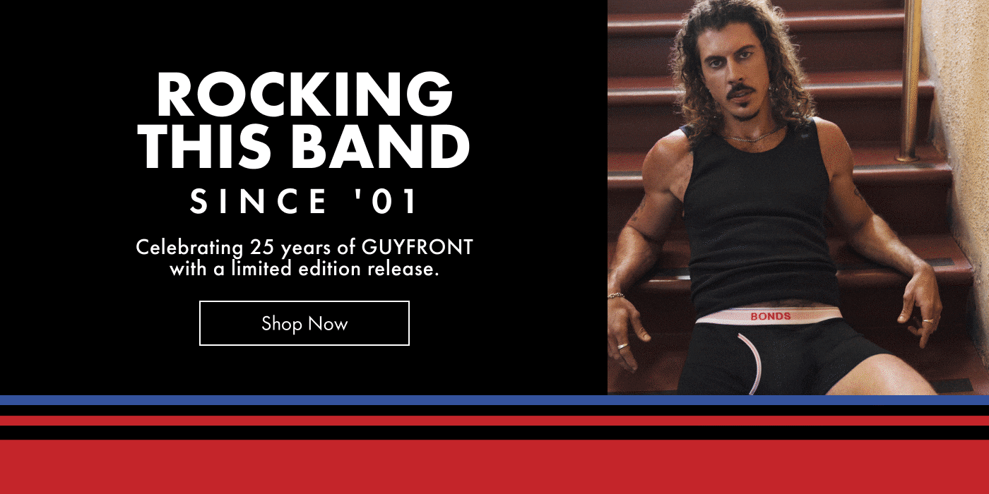 ROCKING THIS BAND SINCE '01. Celebrating 25 years of GUYFRONT with a limited edition release. Shop Now.