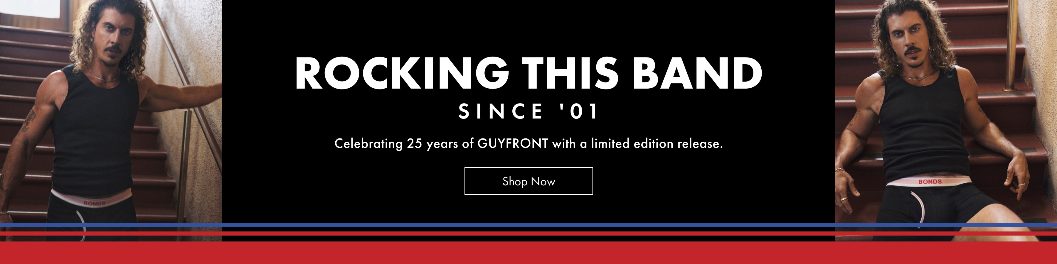 ROCKING THIS BAND SINCE '01. Celebrating 25 years of GUYFRONT with a limited edition release. Shop Now.