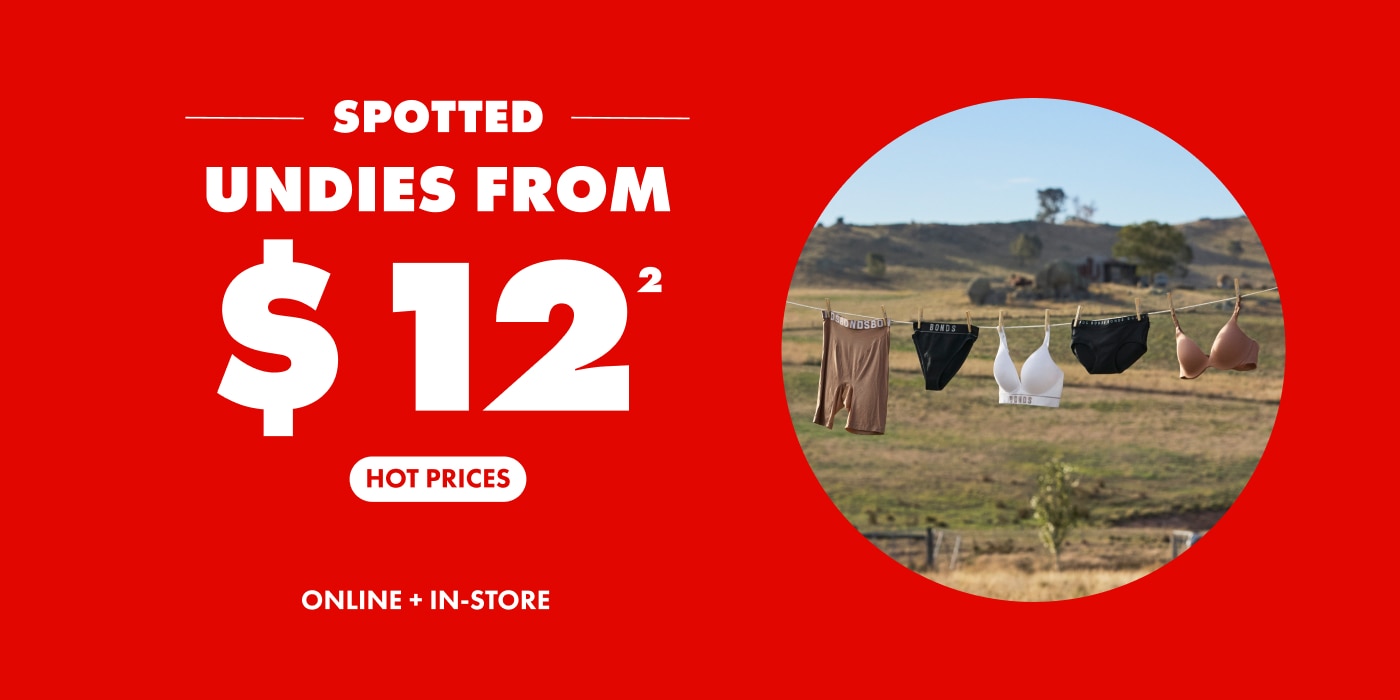Undies From $12